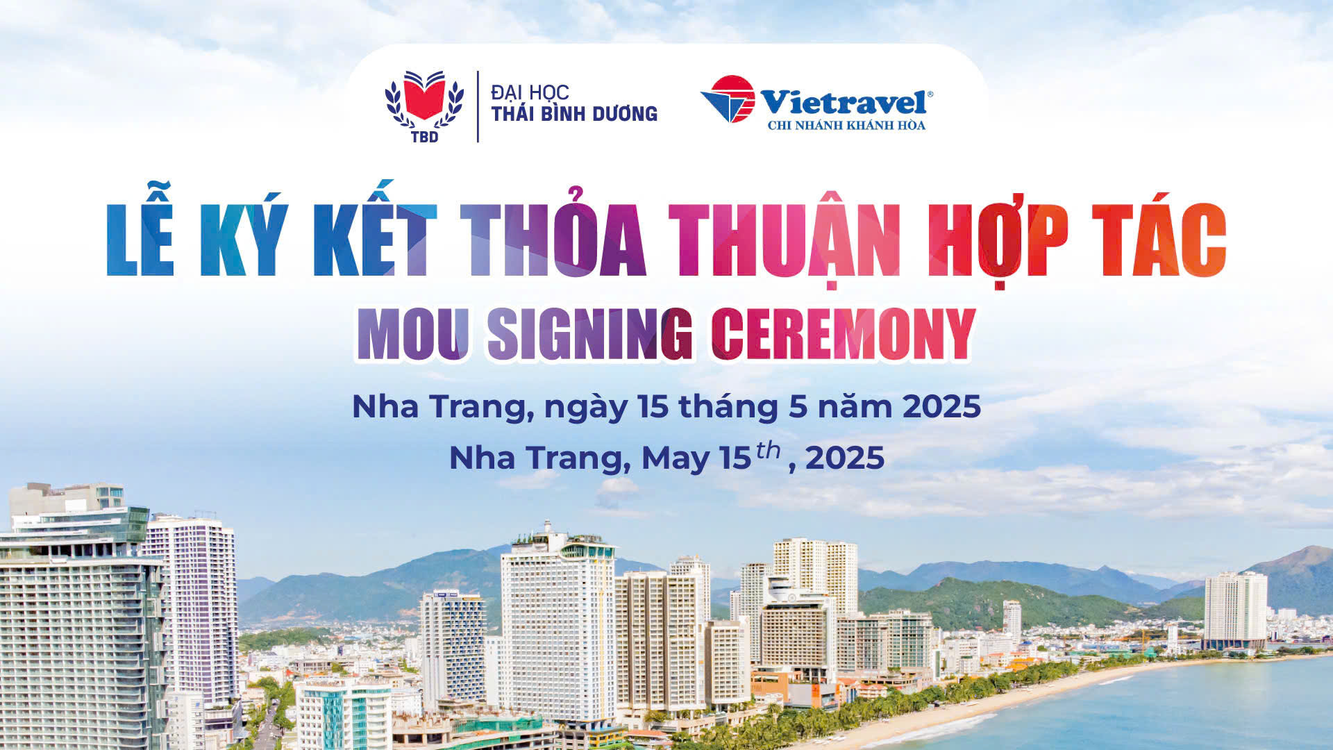 Lễ ký kết thỏa thuận hợp tác với Vietravel chi nhánh Khánh Hòa