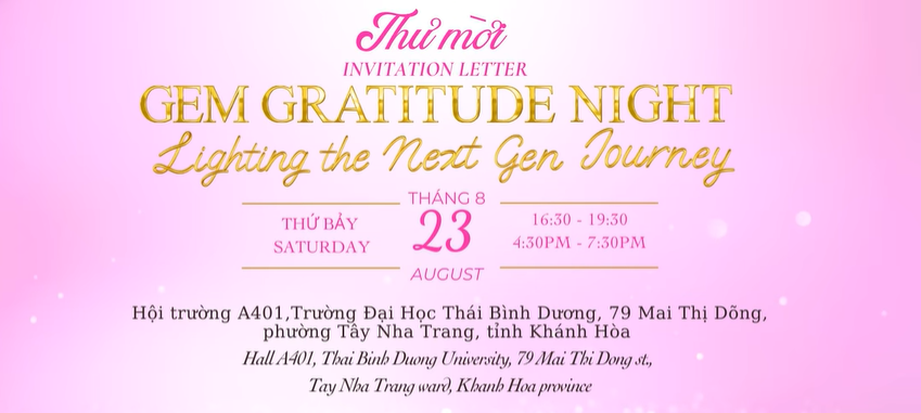 GEM GRATITUDE NIGHT – Đêm chung kết cuộc thi GEM 2025