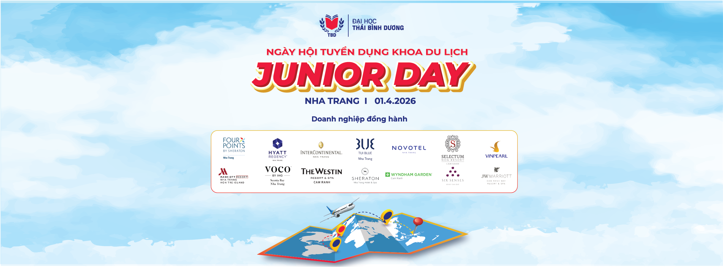 BÙNG NỔ CƠ HỘI THỰC TẬP NGÀNH KHÁCH SẠN VÀ LỮ HÀNH CÙNG JUNIOR DAY 2026 !